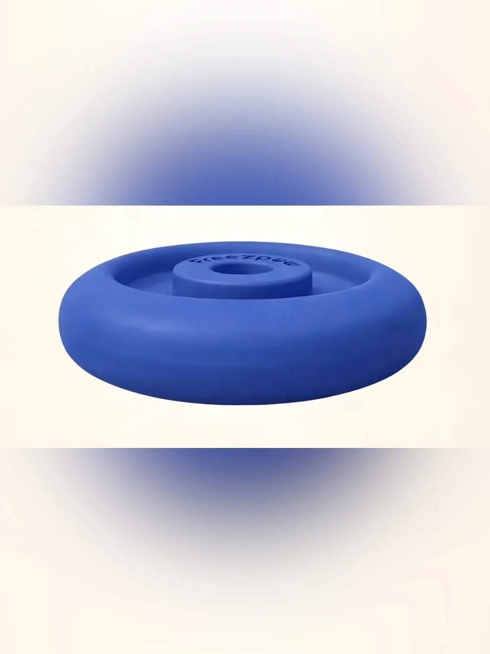 Freezbone L Navy blue Dog Treat or Meal freezer Bowl or Toy NEW Super Chewer Toy